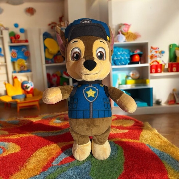Nickelodeon Other - Paw Patrol Plush Police Dog Toy - Blue and Brown